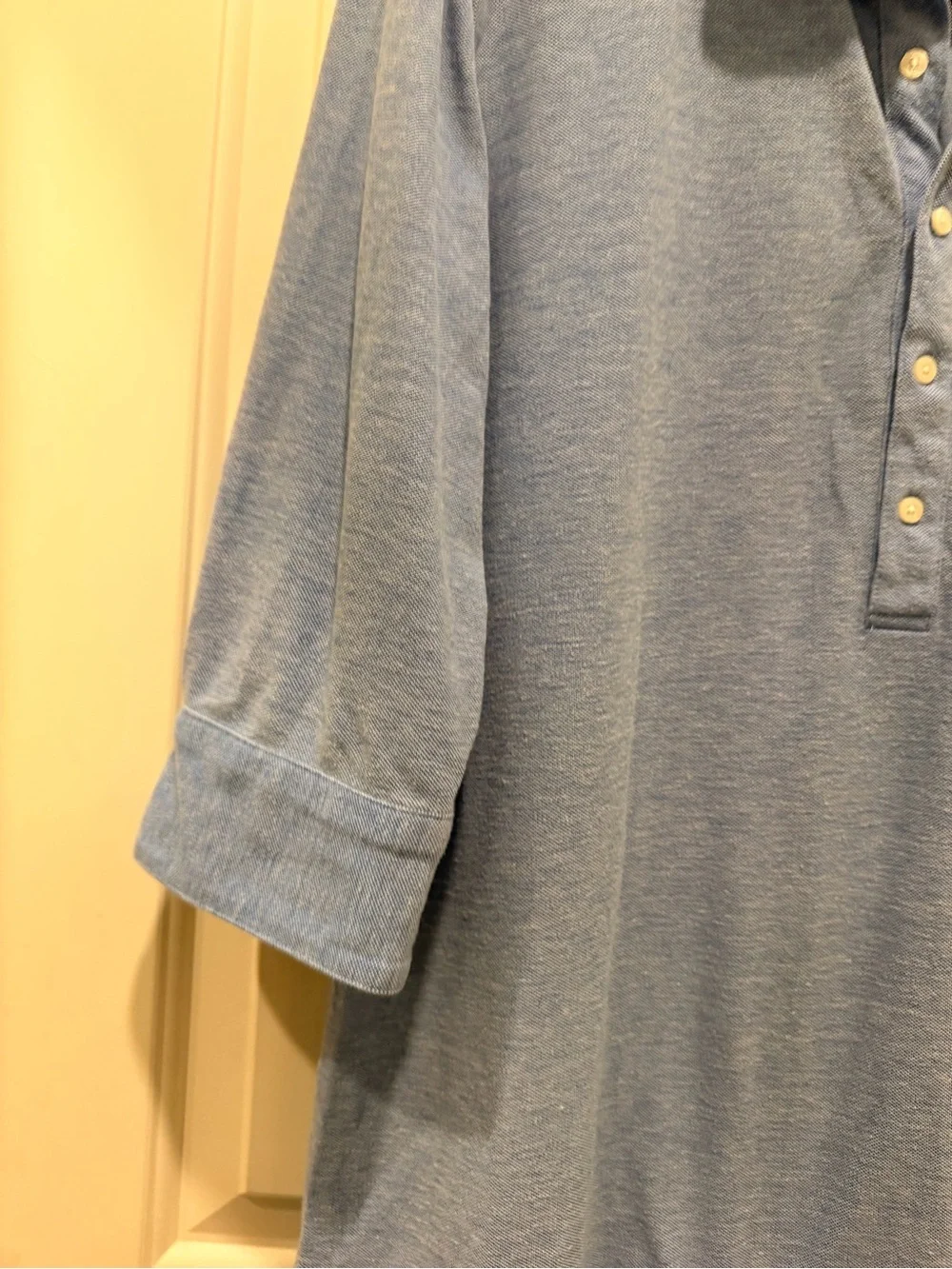Lauren Ralph Lauren Blue Heathered Polo Tunic Dress M